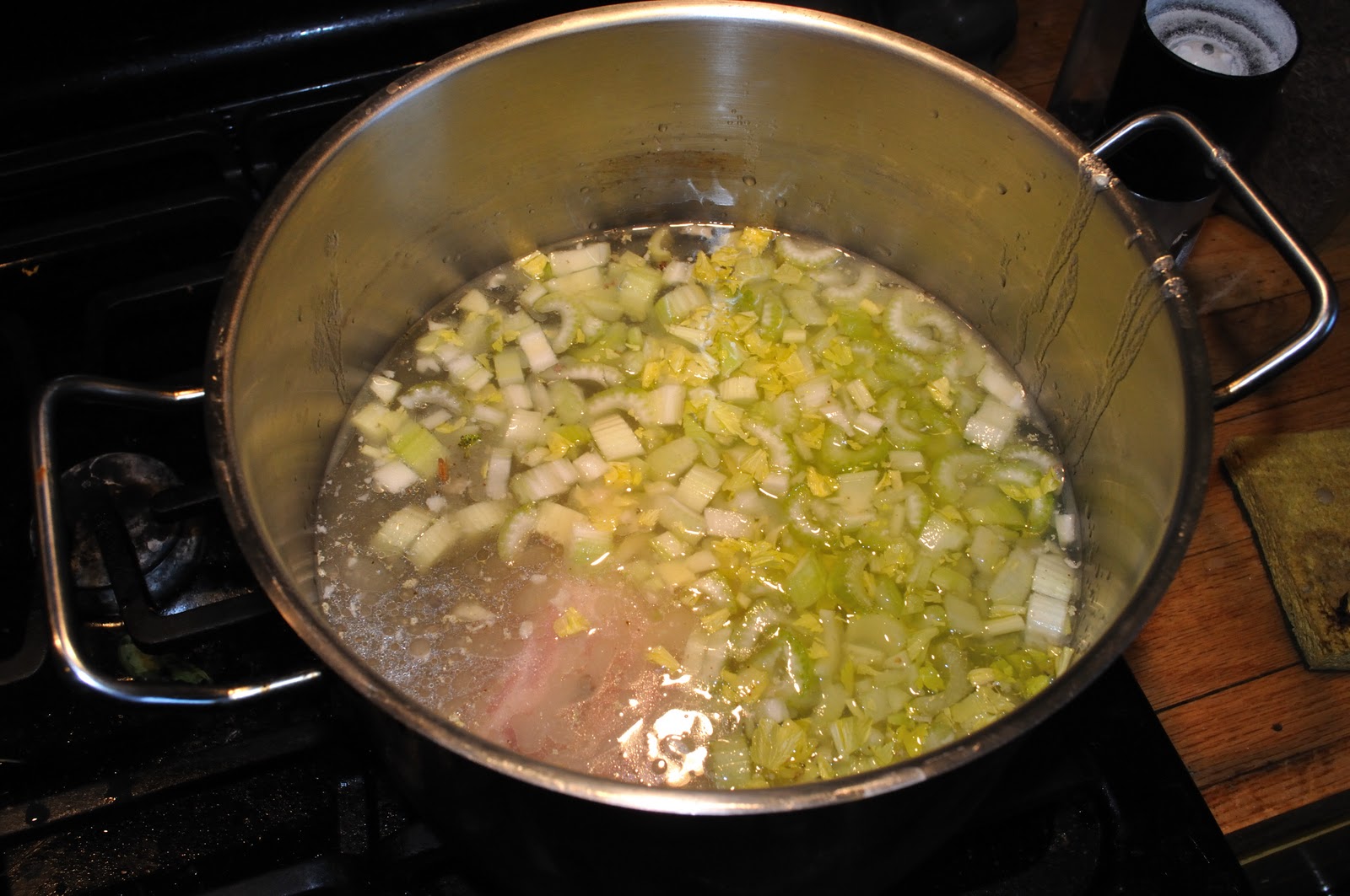 From the Kitchens of North Ridge Road Split pea soup with Gouda