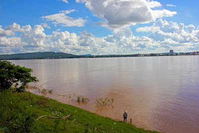 Mekong Fluss durch Savannakhet