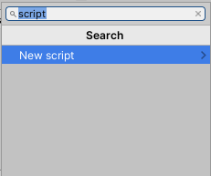 Adding a script component