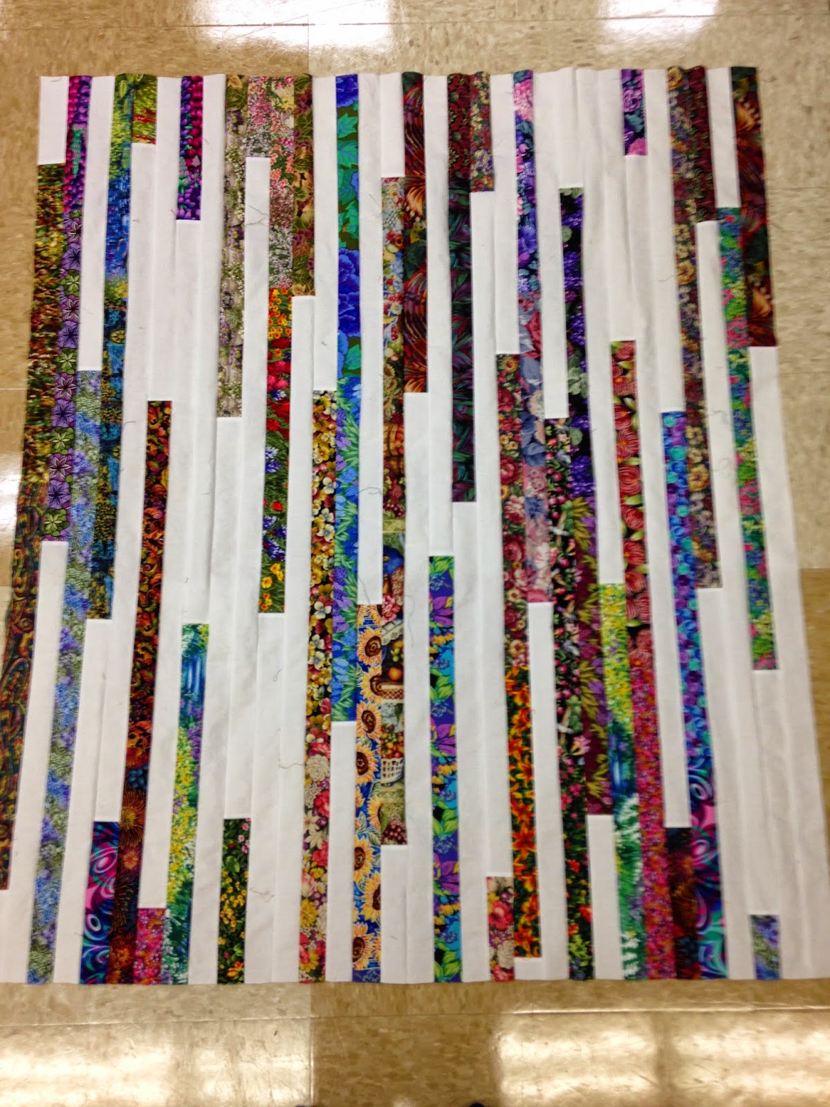 Quilt to the Edge.... Jelly Roll Race