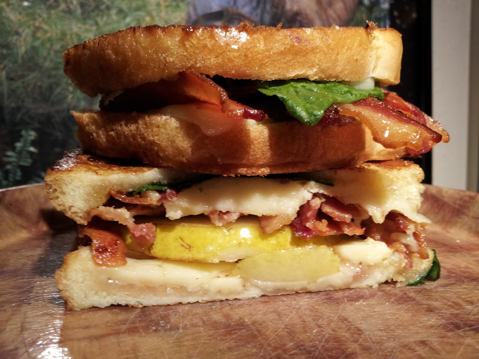 COVERED IN BACON Pear & Bacon Grilled Cheese Sandwich