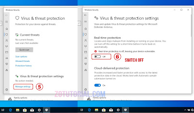 Disable Sementara Antivirus Windows Defender | Windows 10