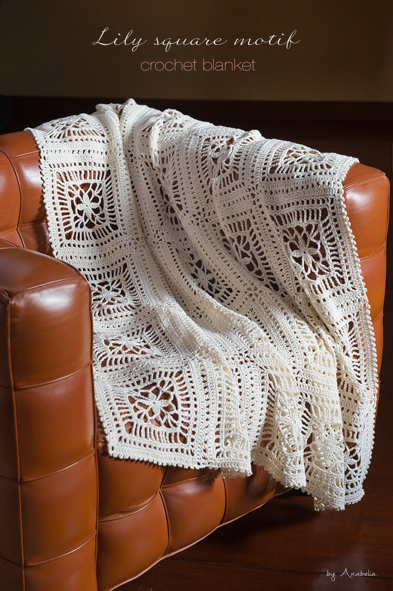 Anabelia craft design Lily crochet blanket, pattern