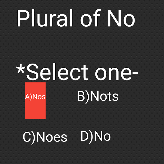 Plural of NoWhat is the plural of the word no?