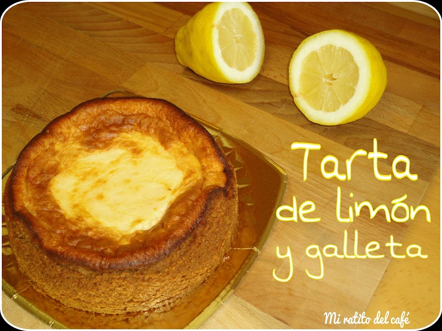 Tarta de limón y galleta