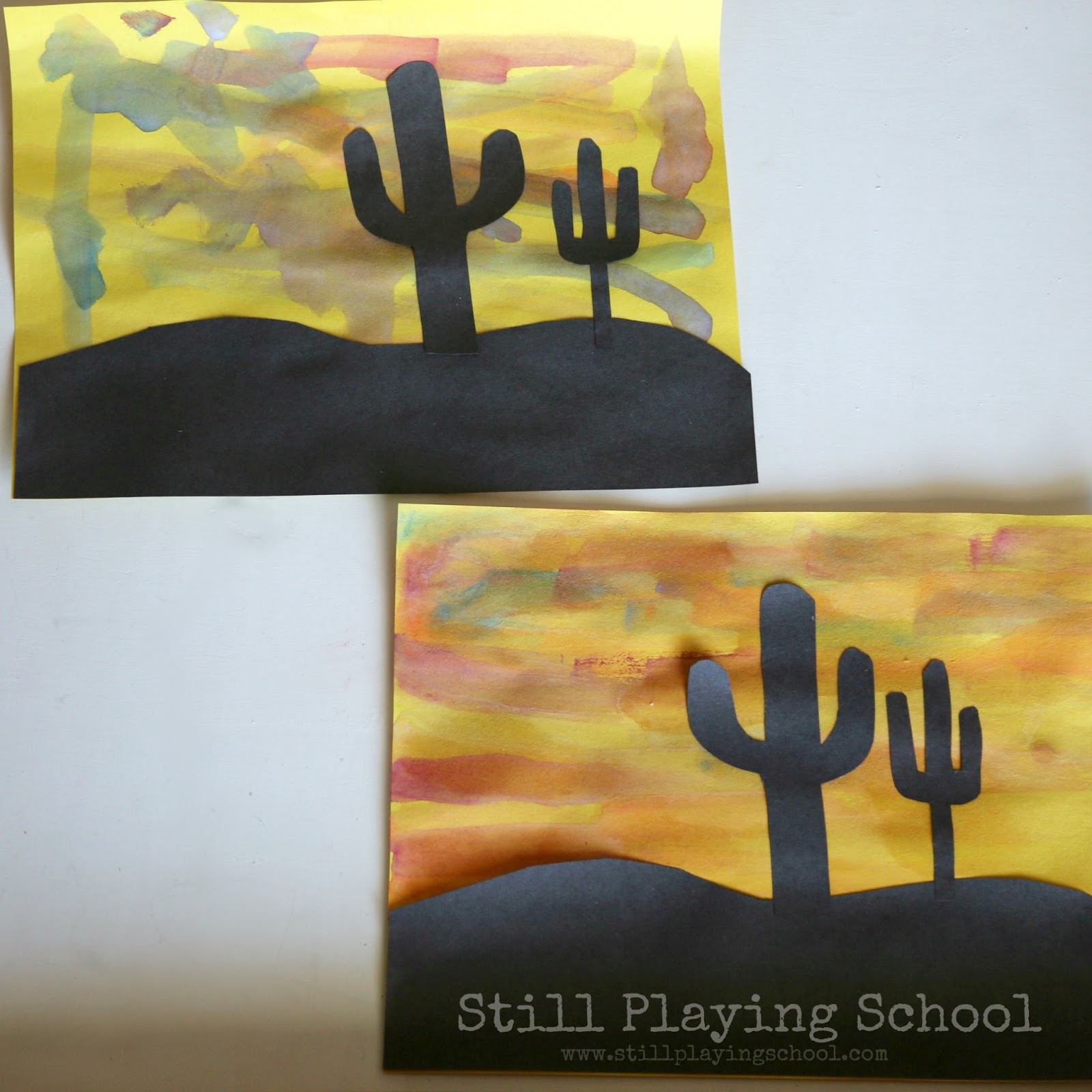 Digital Painting For Kids at Home: Desert Landscape with Kleki 