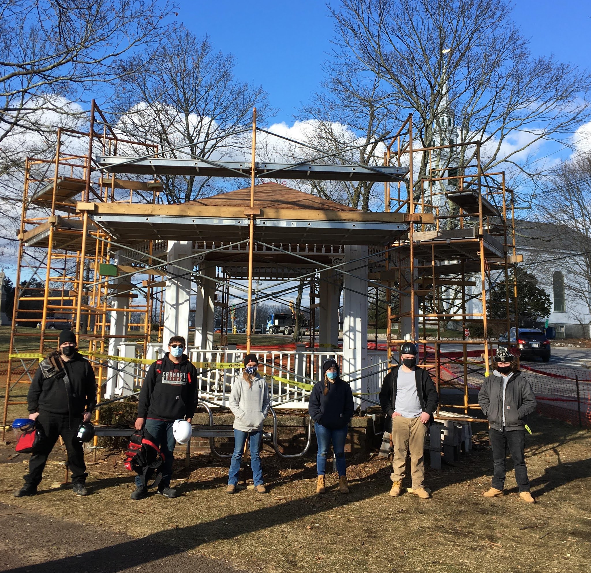 Franklin Matters TriCounty RVTHS Carpentry Students Renovating