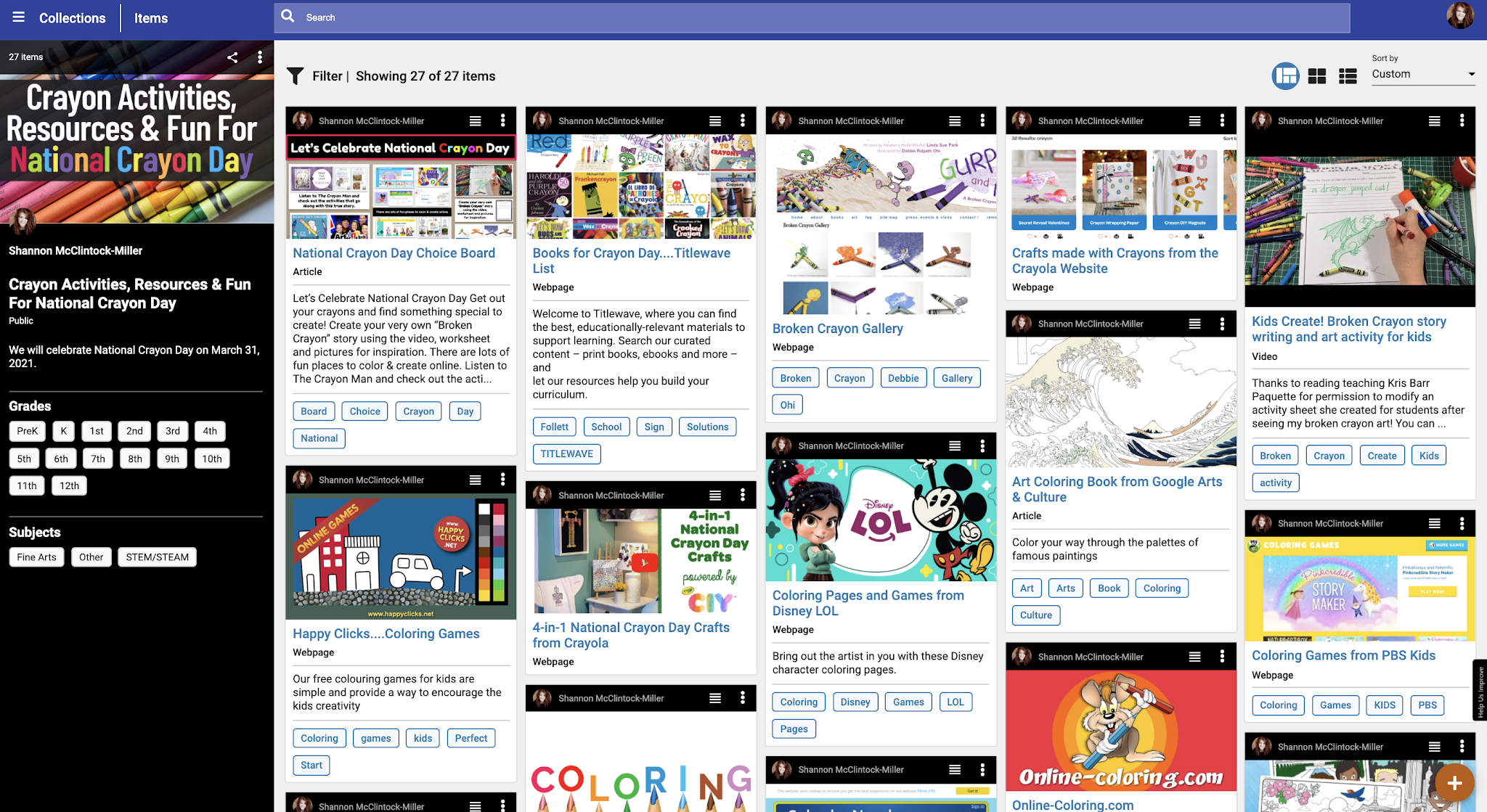 The Library Voice Let's Celebrate National Crayon Day With Special