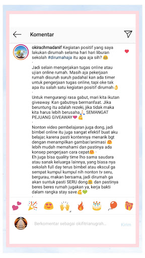 Okirachmadanif Tips Trik Menang Giveaway Di Instagram Okirachmadanif