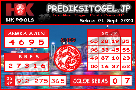 Prediksi Togel Hongkong HK JP Selasa 01 September 2020