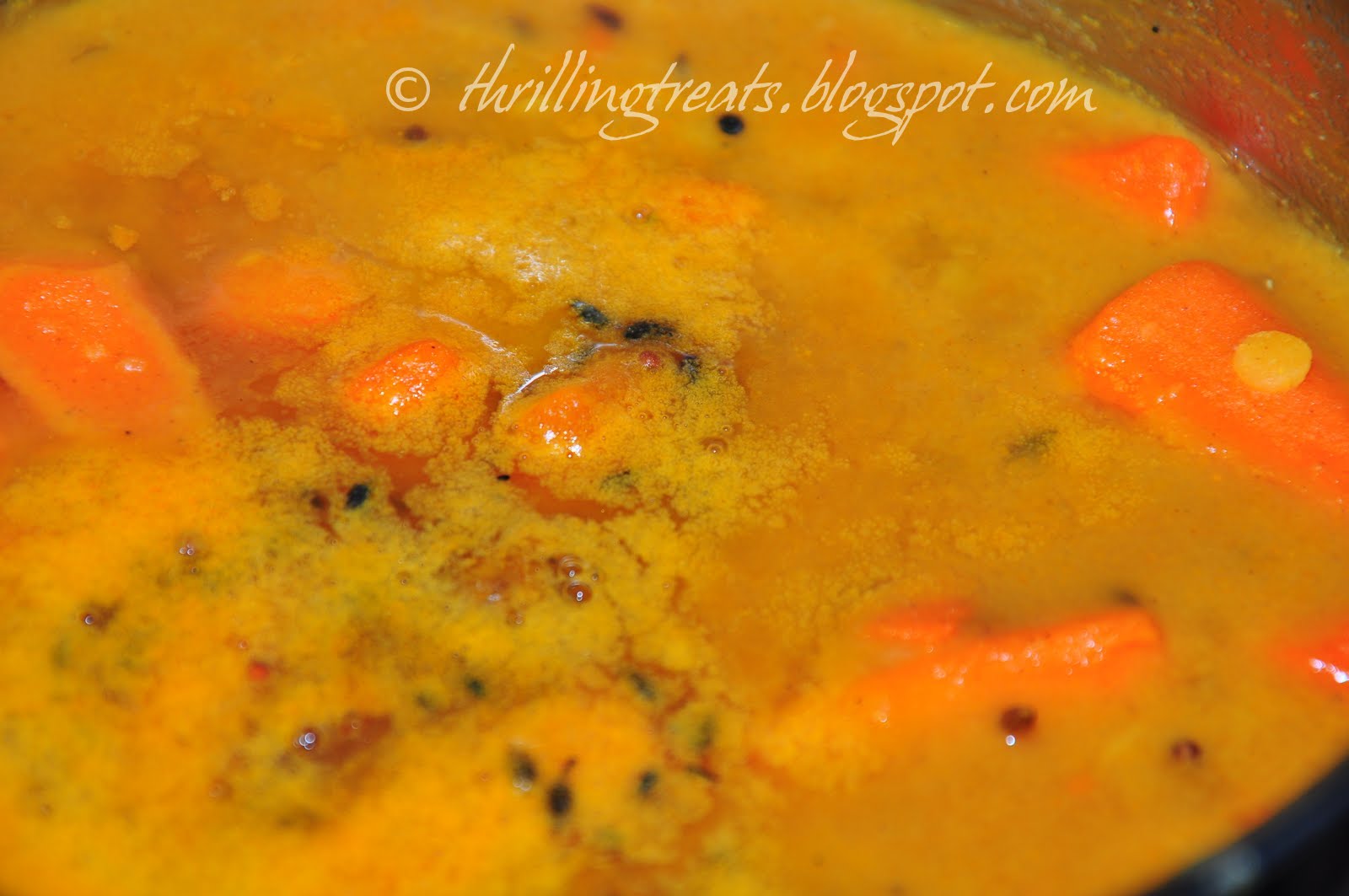 Food for art, heart and thought! Carrot kootu