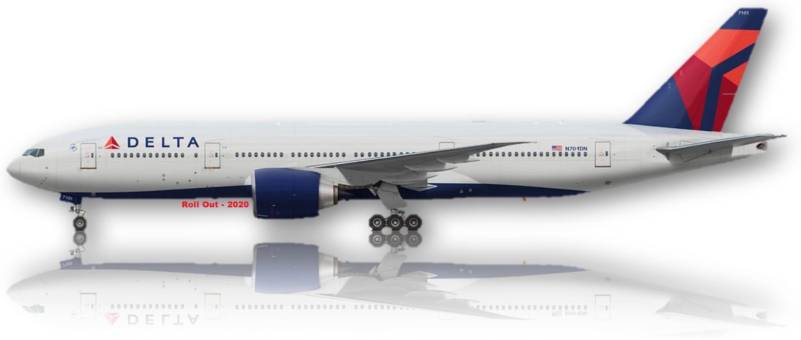 Roll Out Aerospotter Delta Airlines Vuelos excepcionales