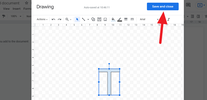 Insertar dibujo de Word Art en Google Docs