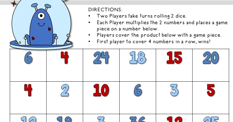 Monster Multiplication Worksheet