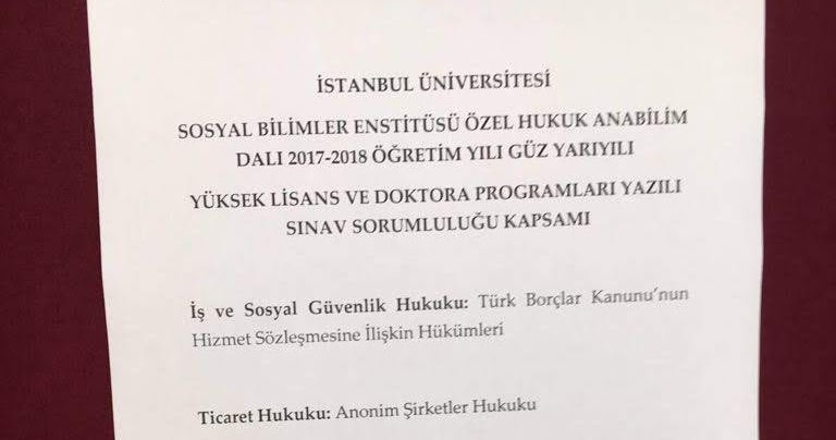istanbul hukuk tezli ozel hukuk yuksek lisans mulakat deneyimim 2018