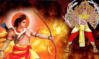 Rama killing Ravana