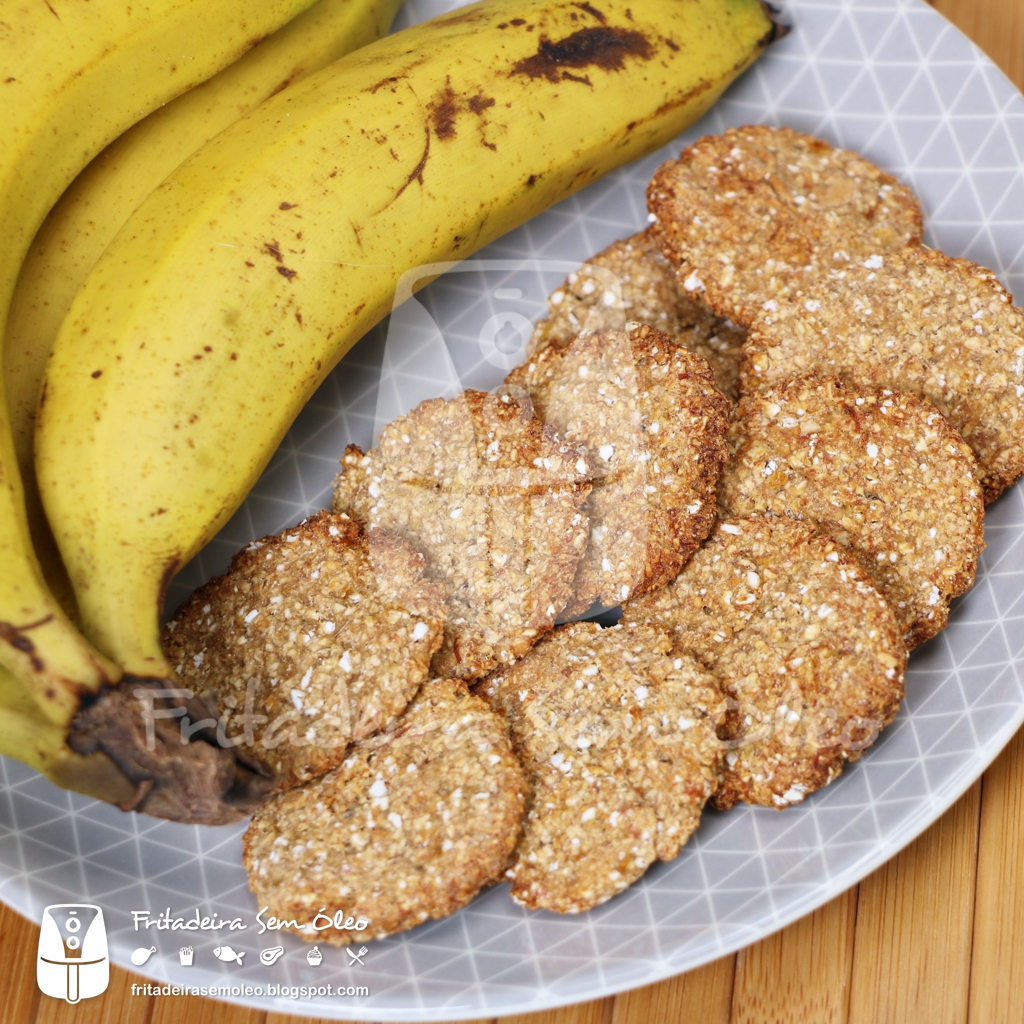 Cookies de Banana e Aveia na AirFryer Fritadeira Sem Óleo Receitas