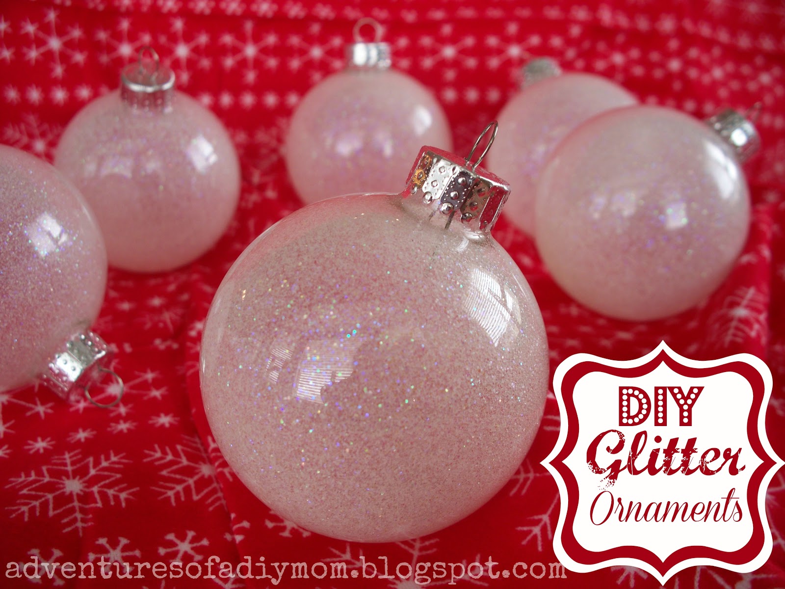 diy glitter ornaments adventures of a diy diy glitter christmas ornament