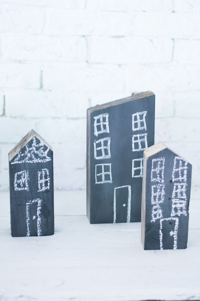 Ciudad casitas de madera diy