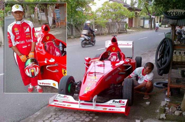 Keren gan Mobil  Balap  Scuderia  Ferrari  F1  Buatan Abdul 
