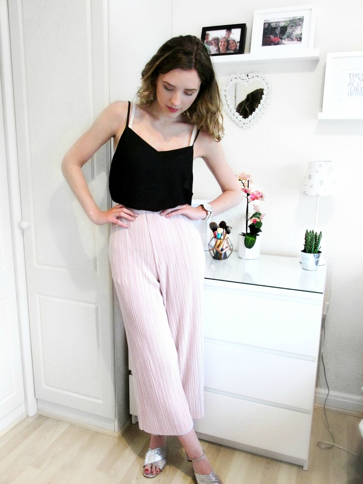 The Evening Look: Pink Culottes | All Things Foxy