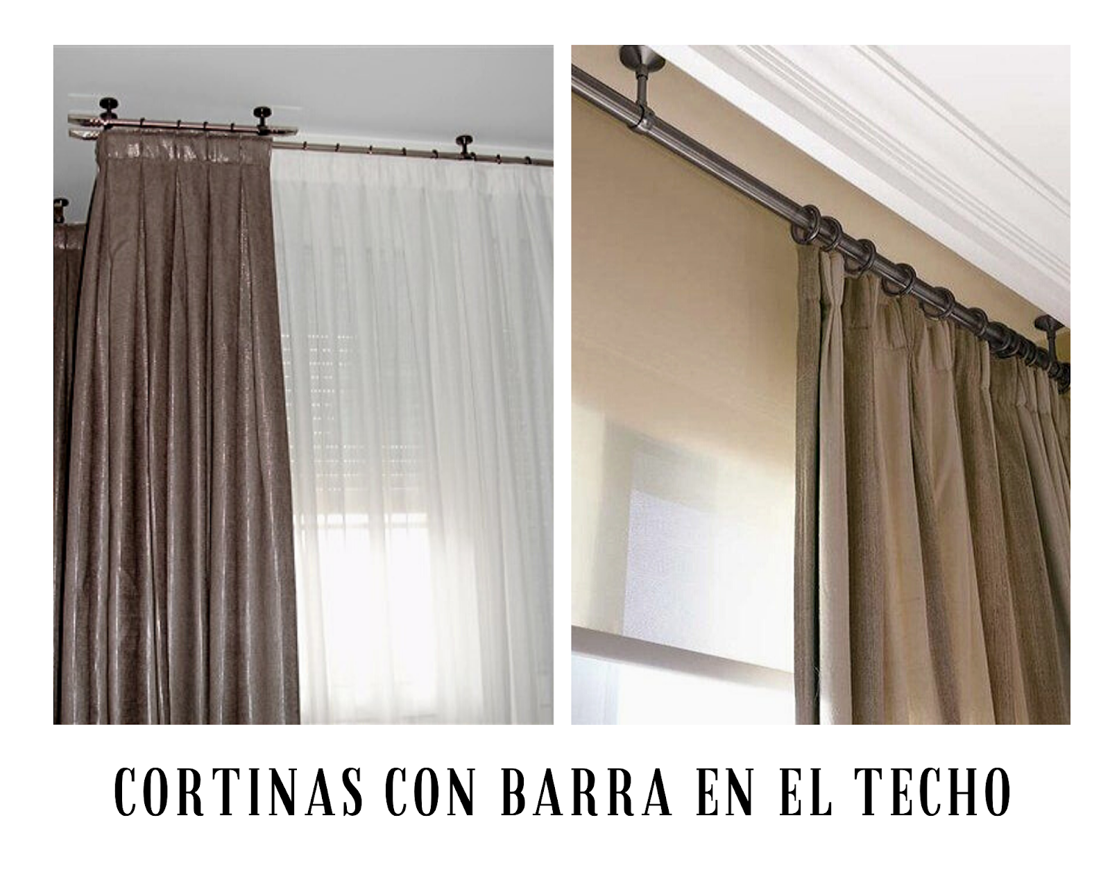 Consejos para elegir la barra de cortina (y sus terminales) según sea tu  estilo decorativo - Foto 1