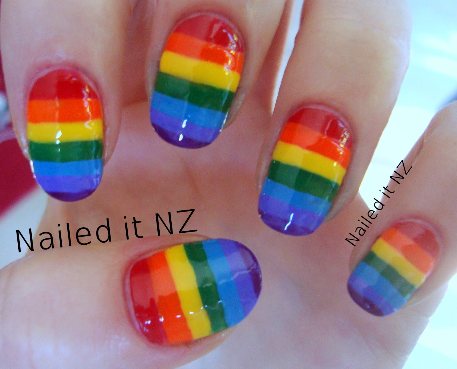 Take Two day 19: Rainbow nails