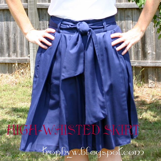 Tales of a Trophy Wife: Knock-off Mondays-High Waisted skirt