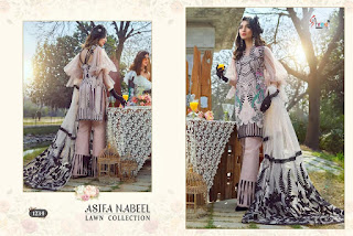 Shree fab Asifa Nabeel lawn Collection pakistani Suits