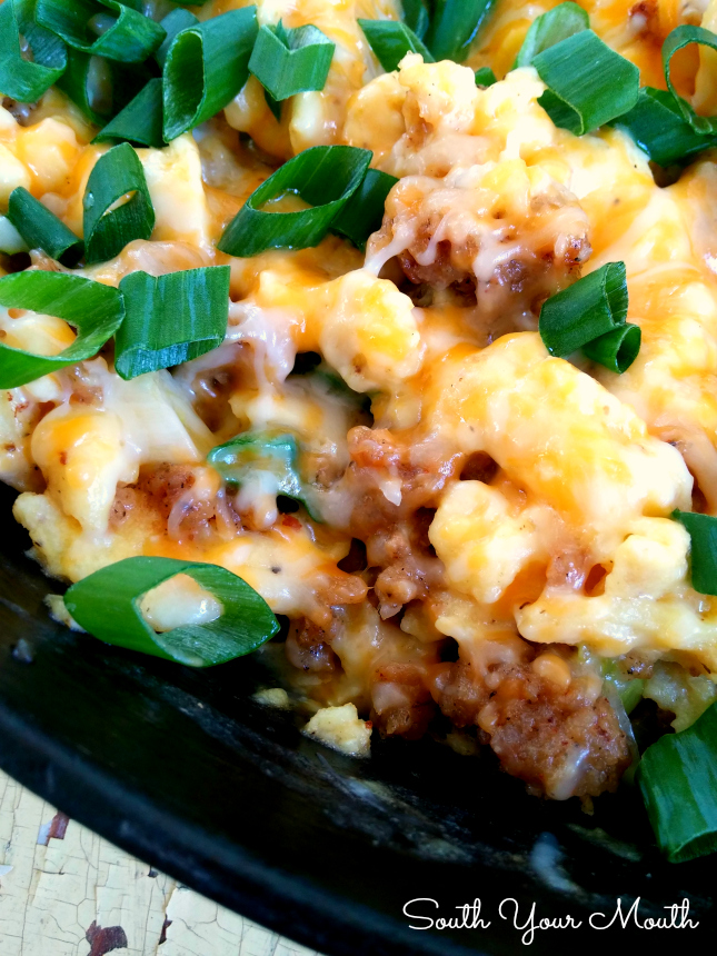 South Your Mouth Sausage Breakfast Scramble Low Carb