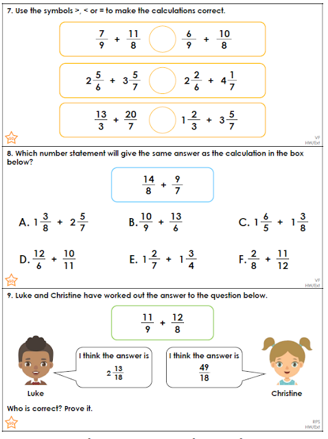 Year 6 Homework: Mathematics - Miss Cuthbertson