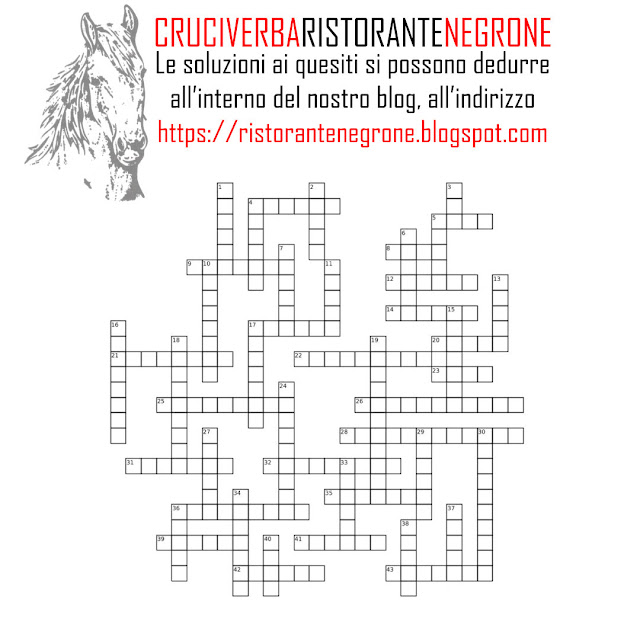 cruciverba ristorante negrone schema