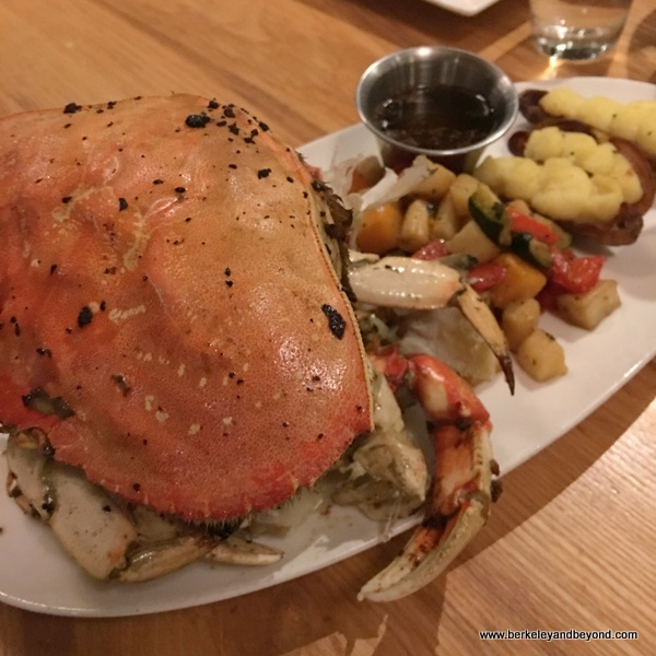 cracked Dungeness crab at Moonraker in Rockaway Beach in Pacifica, California cracked Dungeness crab at Moonraker in Rockaway Beach in Pacifica, California