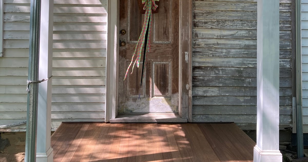 An Old Farm Sealing The Porch Floor
