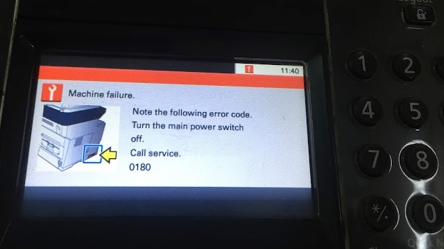 Kyocera ECOSYS FS-3540MFP Error Code 0180 Solutions