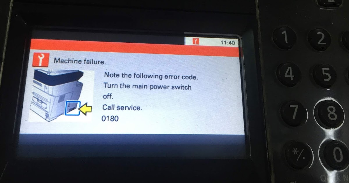 How to fix Call for service 0180 in Kyocera ECOSYS FS3540MFP CORONA
