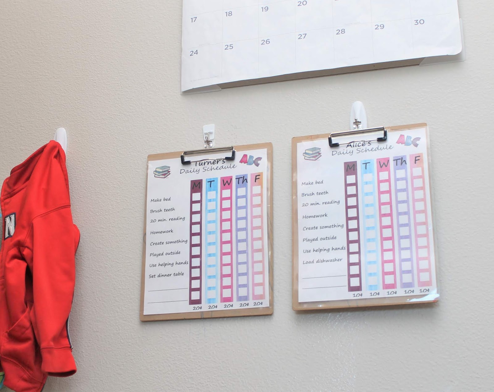 Kids Daily Chore Chart - Free Printable | Sew Simple Home