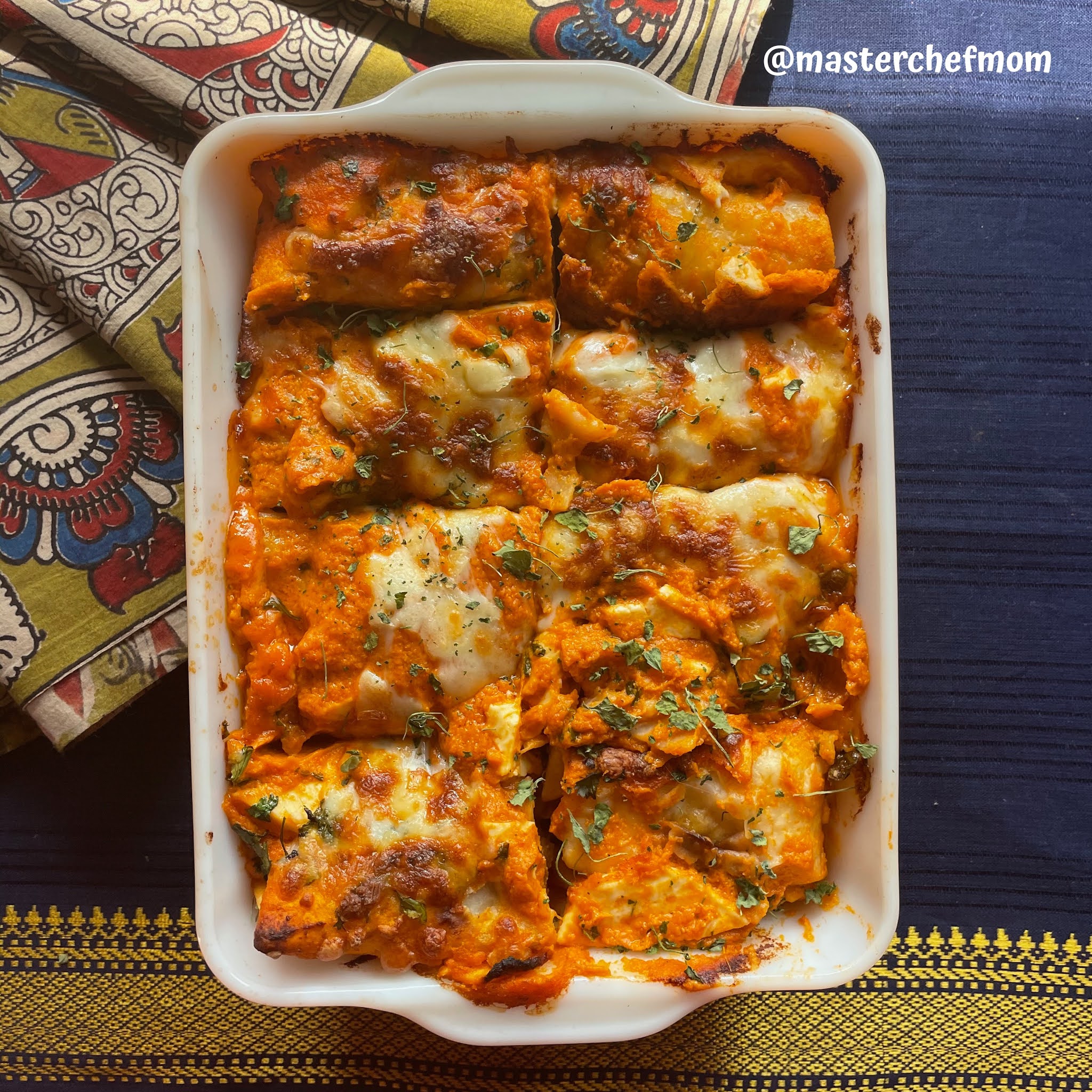 MASTERCHEFMOM Paneer Enchiladas Cottage Cheese Enchiladas Recipe