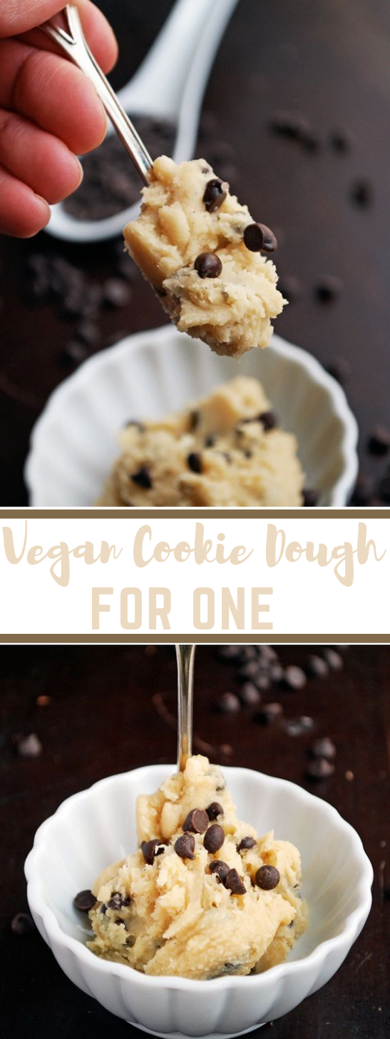 Vegan Cookie Dough for One #dessert #vegan #cakes #pumpkin #delicious