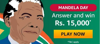 Amazon  Mandela Day Quiz Answers