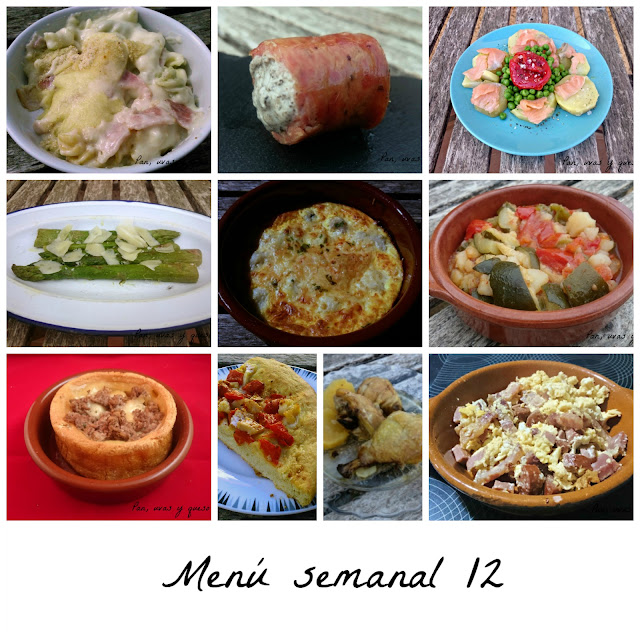 Menú semanal XII