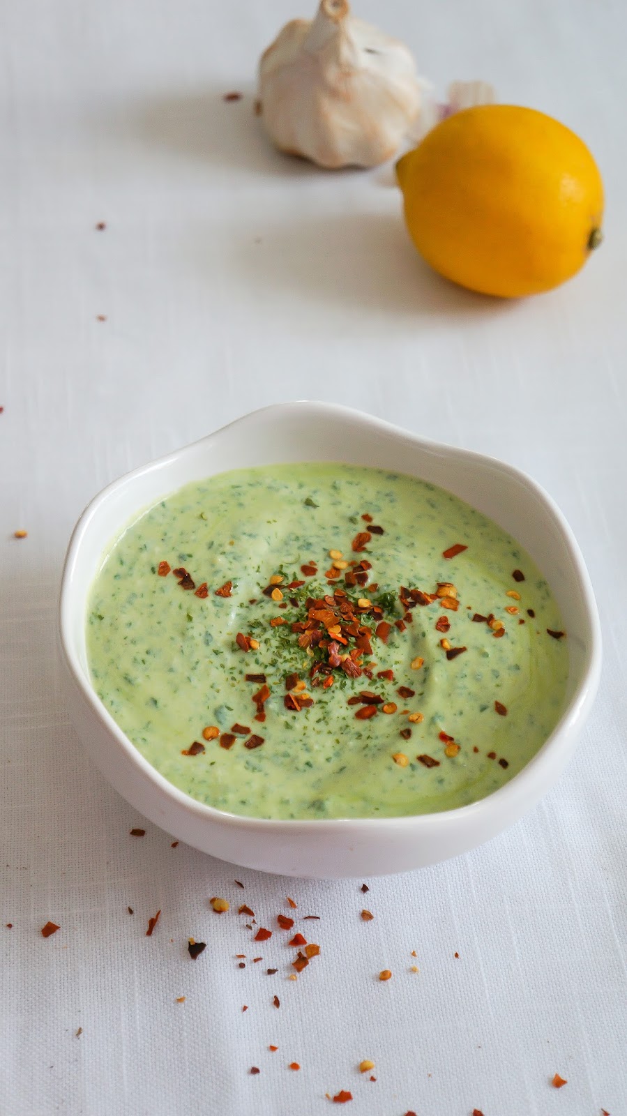 Tofu and baby spinach dip Tera Solara