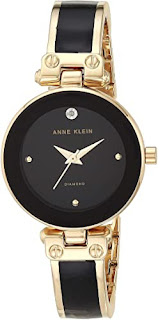 Anne klein watch black and gold