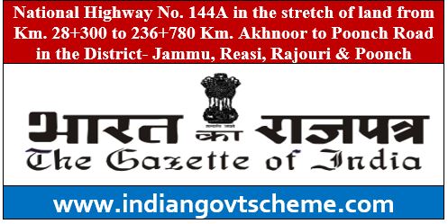 Akhnoor to Poonch Road in the District- Jammu