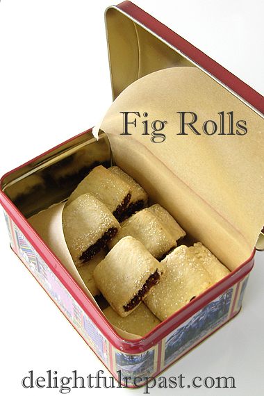 Fig Rolls - Classic British Biscuit - In US, Fig Newtons (in a lovely tin)  / www.delightfulrepast.com