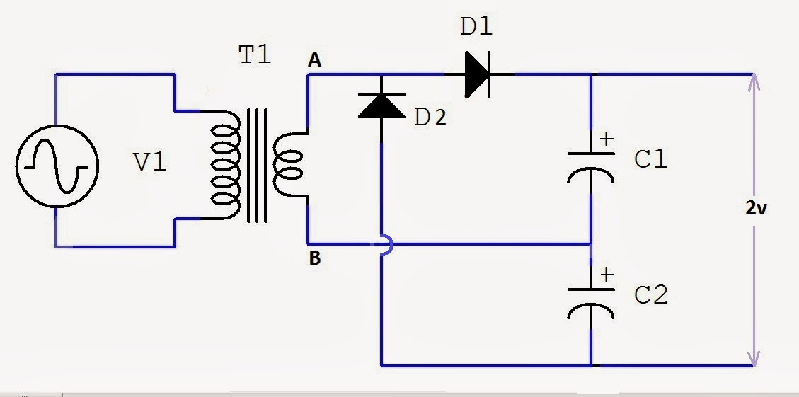 FullWave Voltage Doubler Circuit and Working | Mechatrofice
