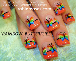 nail nails rainbow butterflies butterfly designs tutorial easy short tutorials simple hawaiian purple picasso tulips moses robin diy lgbt lesbian