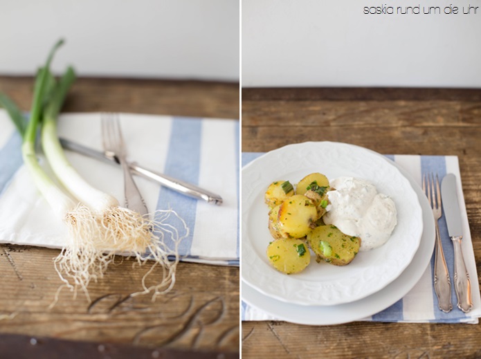 SaskiarundumdieUhr: Was koche ich heute?! Kartoffeln mit Lauchzwiebeln ...