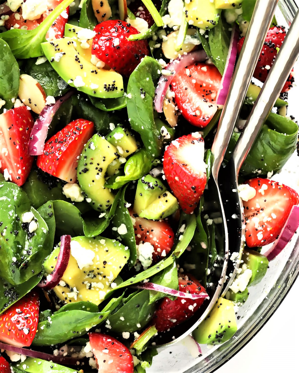 Summer Strawberry Spinach Salad with Avocado - My Pinterest Recipes