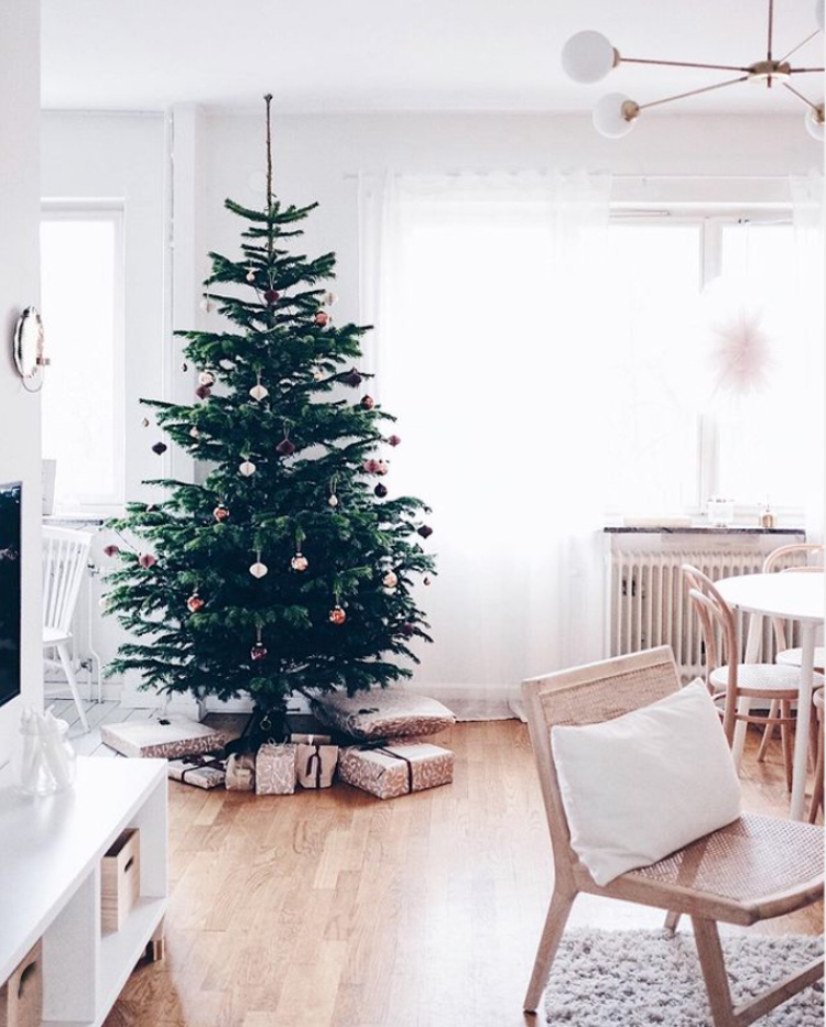 A White Swedish Apartment in Stockholm In Winter Time